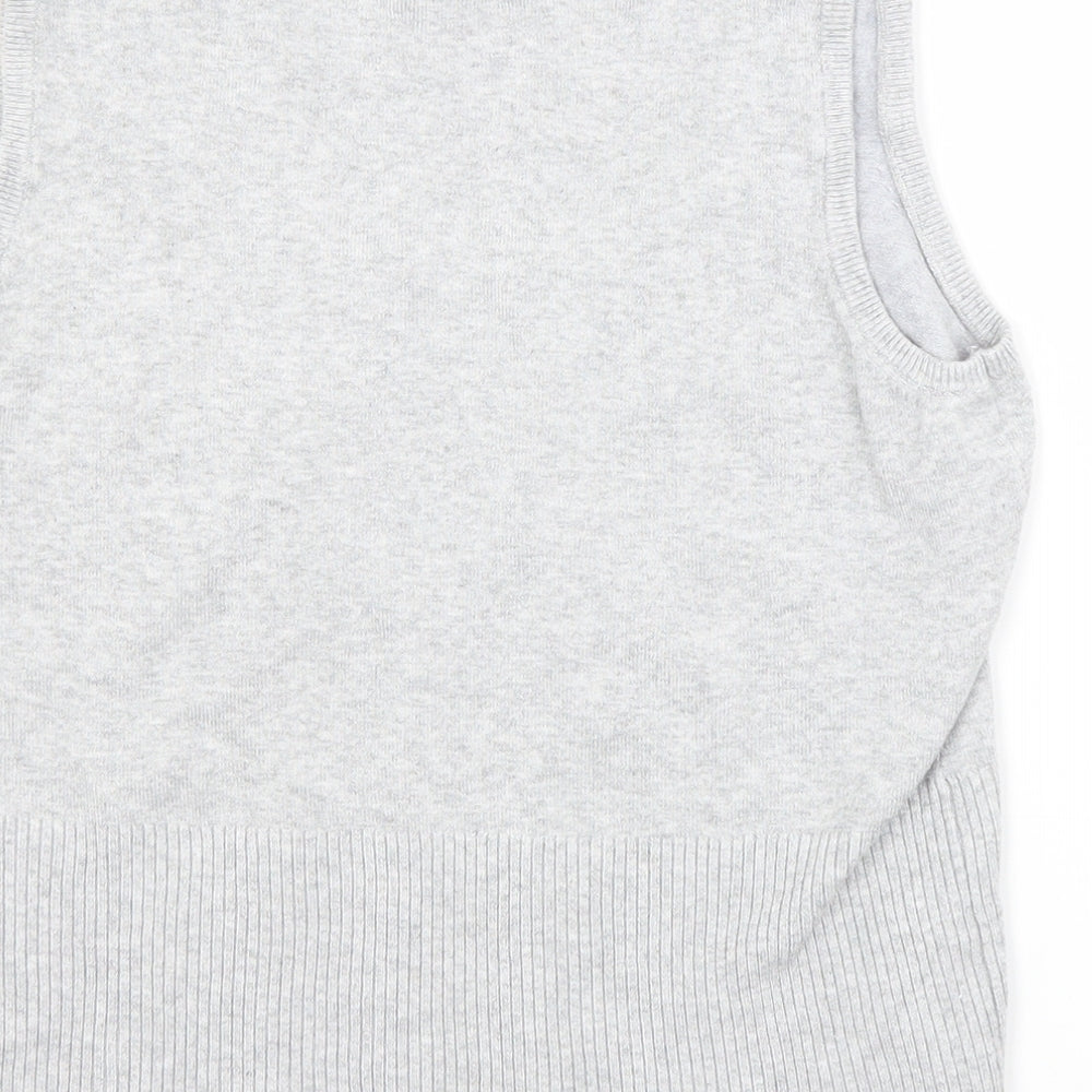 Atmosphere Womens Grey  Viscose Basic Tank Size 14 Scoop Neck