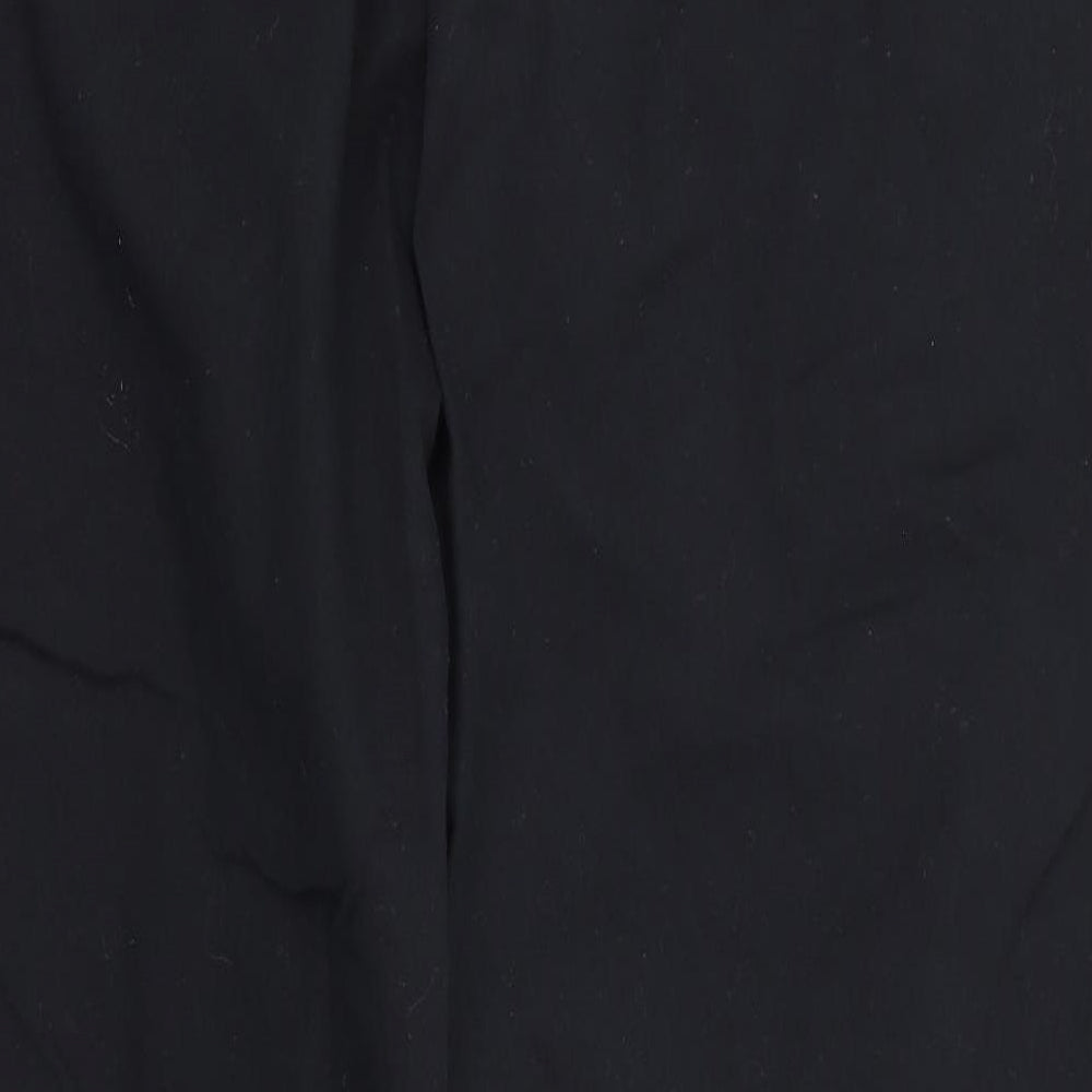 NEXT Womens Black  Cotton Chino Trousers Size 20 L25 in Regular