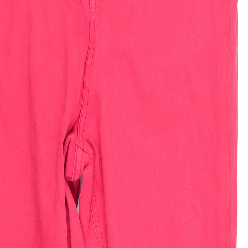 Florence and Fred Womens Red  Cotton Skinny Jeans Size 12 L28 in Regular