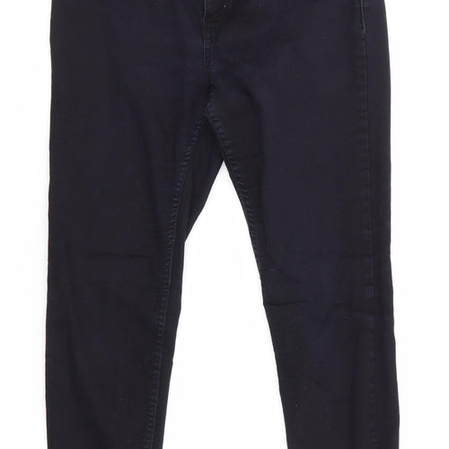 New Look  Womens Blue  Cotton Skinny Jeans Size 10 L23 in Regular  - Blue Black India Super Skinny
