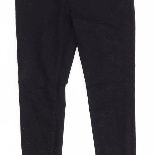 New Look Womens Black  Cotton Cropped Jeans Size 6 L24.5 in Regular  - Yazmin Skinny Jeans