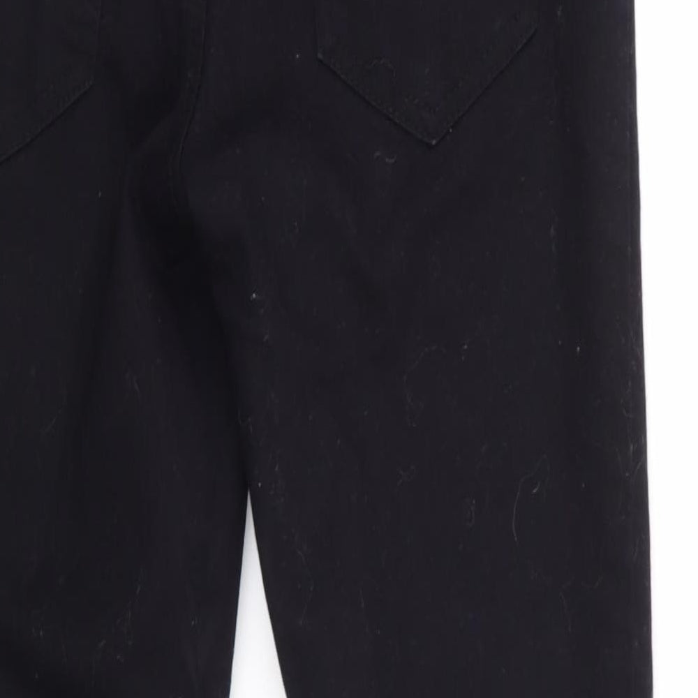 New Look Womens Black  Cotton Cropped Jeans Size 6 L24.5 in Regular  - Yazmin Skinny Jeans