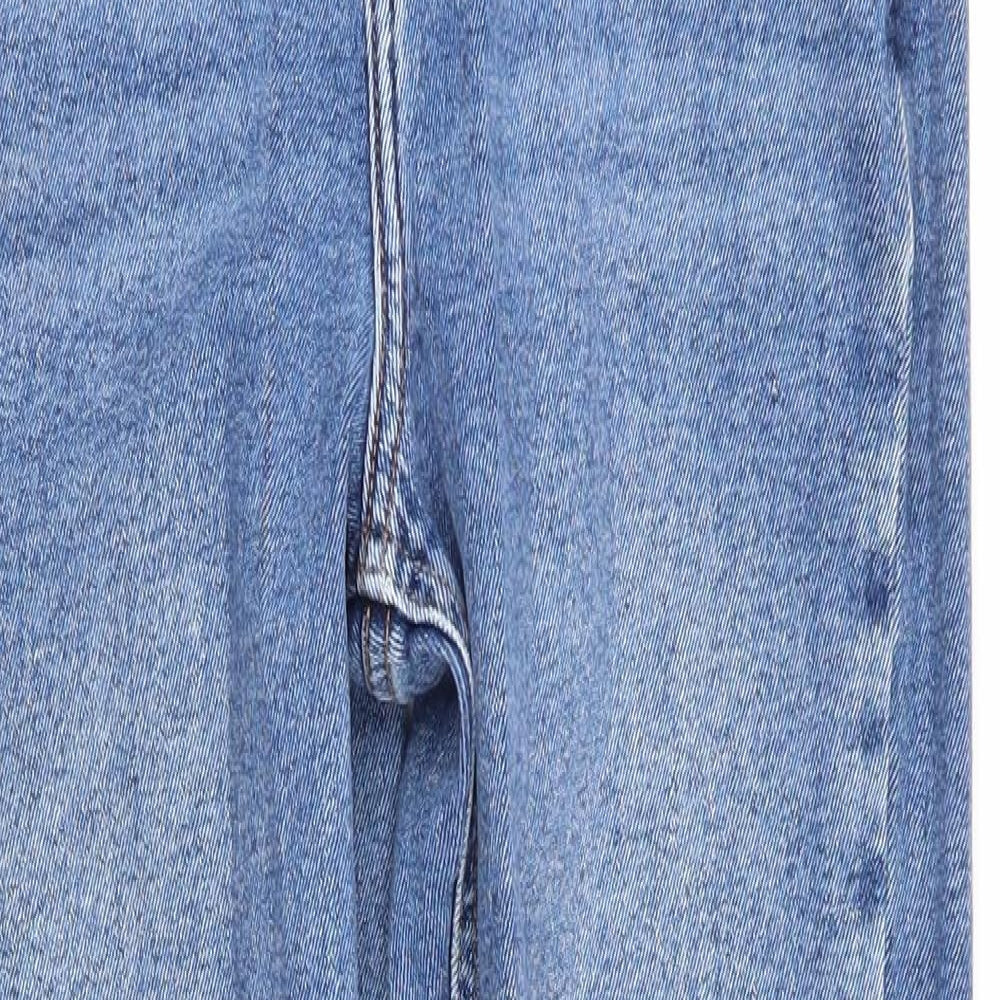 New Look  Womens Blue  Cotton Mom Jeans Size 10 L26 in Regular