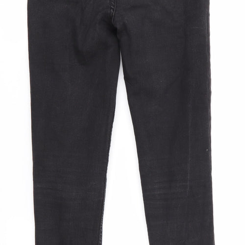 New Look Womens Black  Cotton Skinny Jeans Size 10 L29 in Regular  - Super Skinny