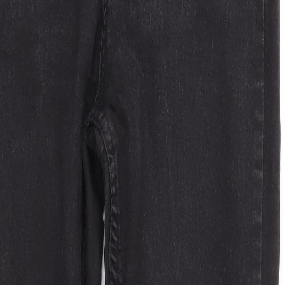 New Look Womens Black  Cotton Skinny Jeans Size 10 L29 in Regular  - Super Skinny