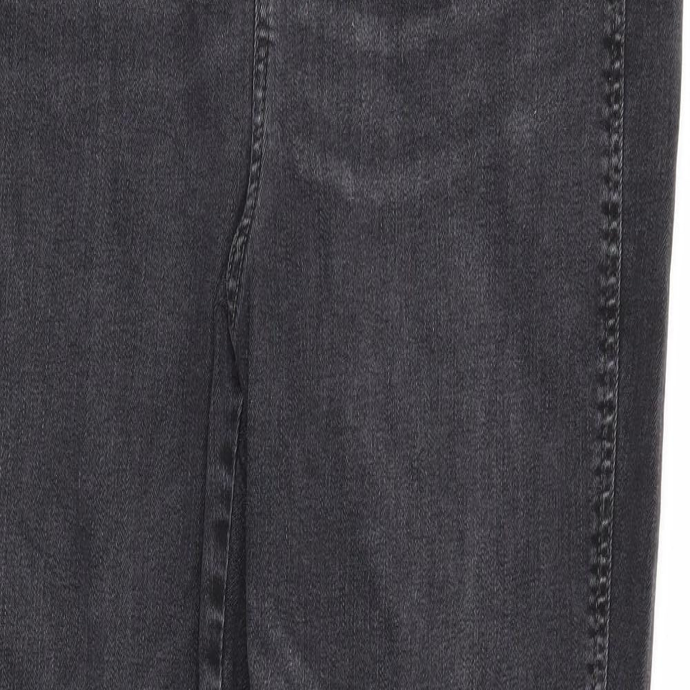Marks and Spencer Womens Black  Cotton Skinny Jeans Size 14 L28 in Regular