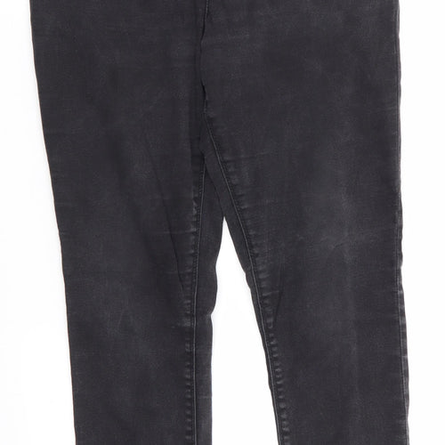 Papaya Denim Womens Black  Cotton Skinny Jeans Size 12 L28 in Regular