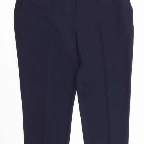 Dorothy Perkins Womens Blue  Polyester Trousers  Size 12 L26 in Regular