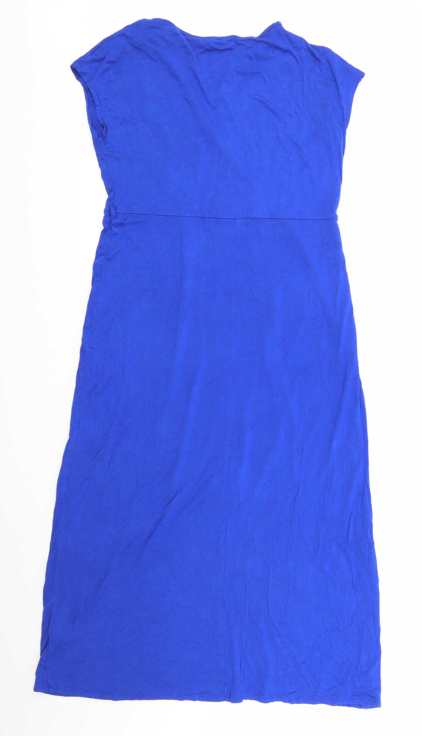Dorothy Perkins Womens Blue  Viscose Maxi  Size 12 V-Neck