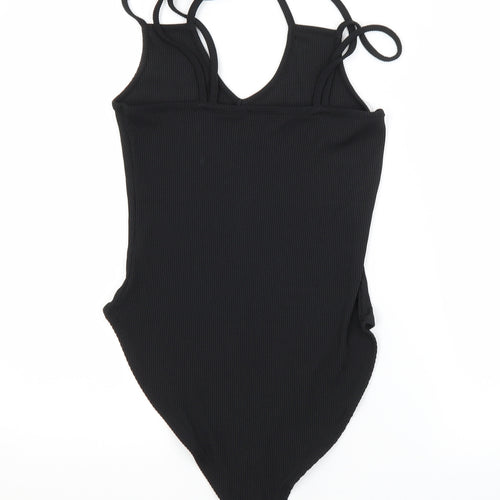 New Look Womens Black  Polyester Unitard One-Piece Size 12