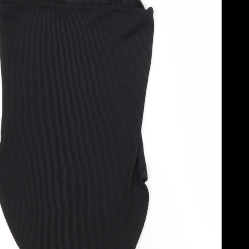 New Look Womens Black  Polyester Unitard One-Piece Size 12