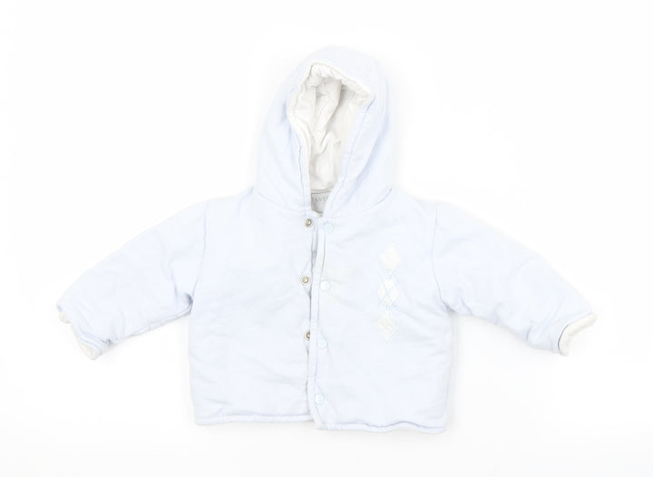 Pastel Baby Blue   Basic Coat Coat Size 0-3 Months