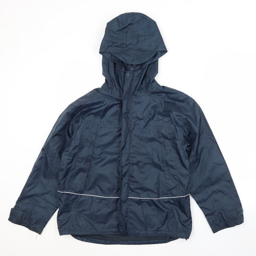 Result Boys Blue   Rain Coat Coat Size 9-10 Years