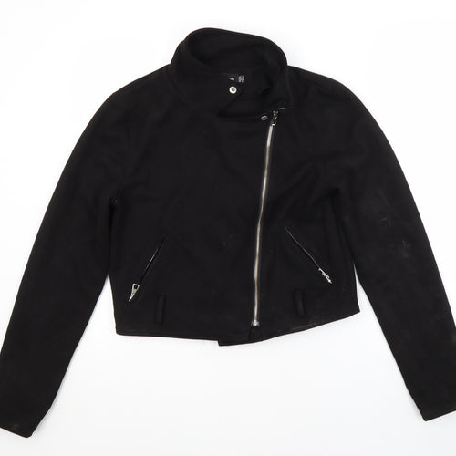 PRETTYLITTLETHING Womens Black   Jacket  Size 10