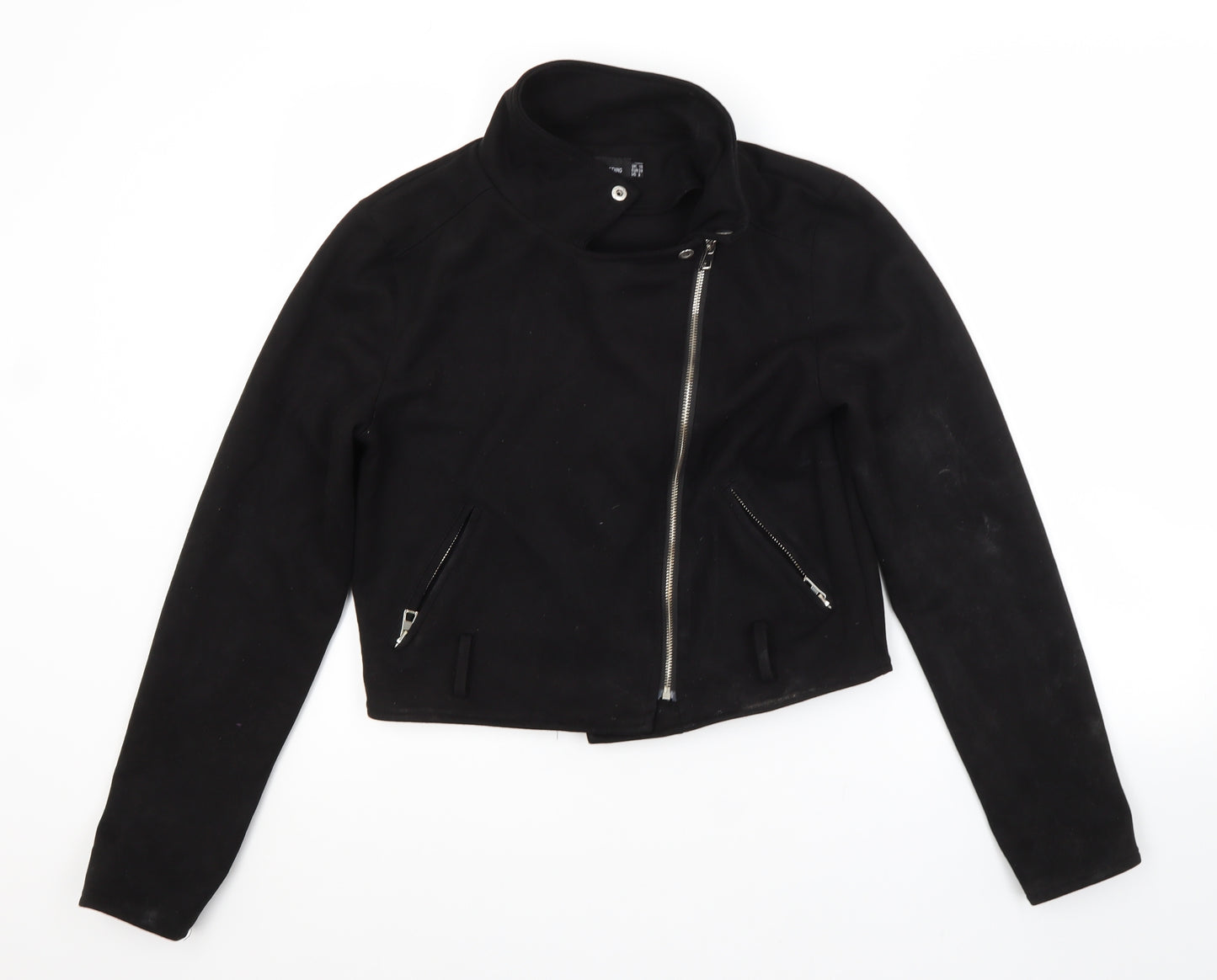 PRETTYLITTLETHING Womens Black   Jacket  Size 10