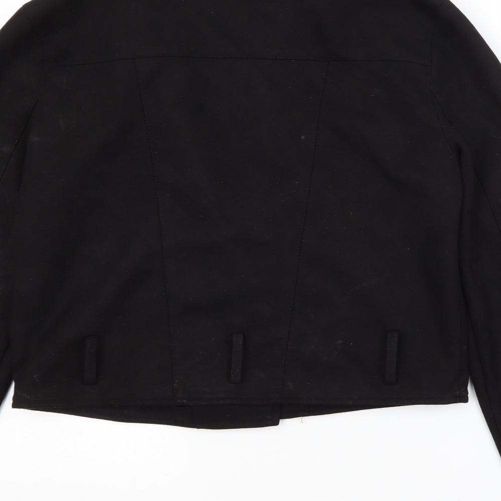 PRETTYLITTLETHING Womens Black   Jacket  Size 10