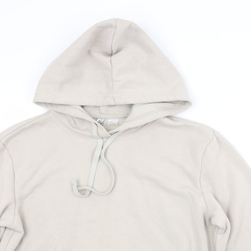 H&M Womens Grey  Cotton Pullover Hoodie Size M