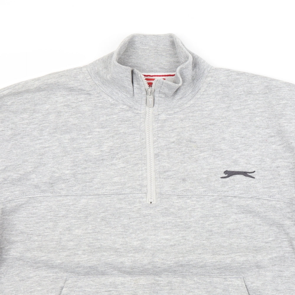 Slazenger Mens Grey   Full Zip Sweatshirt Size S
