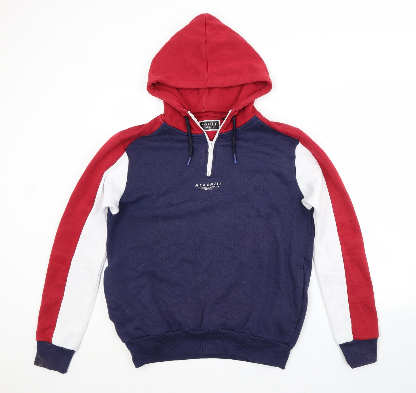 McKenzie Mens Multicoloured  Polyester Pullover Hoodie Size L