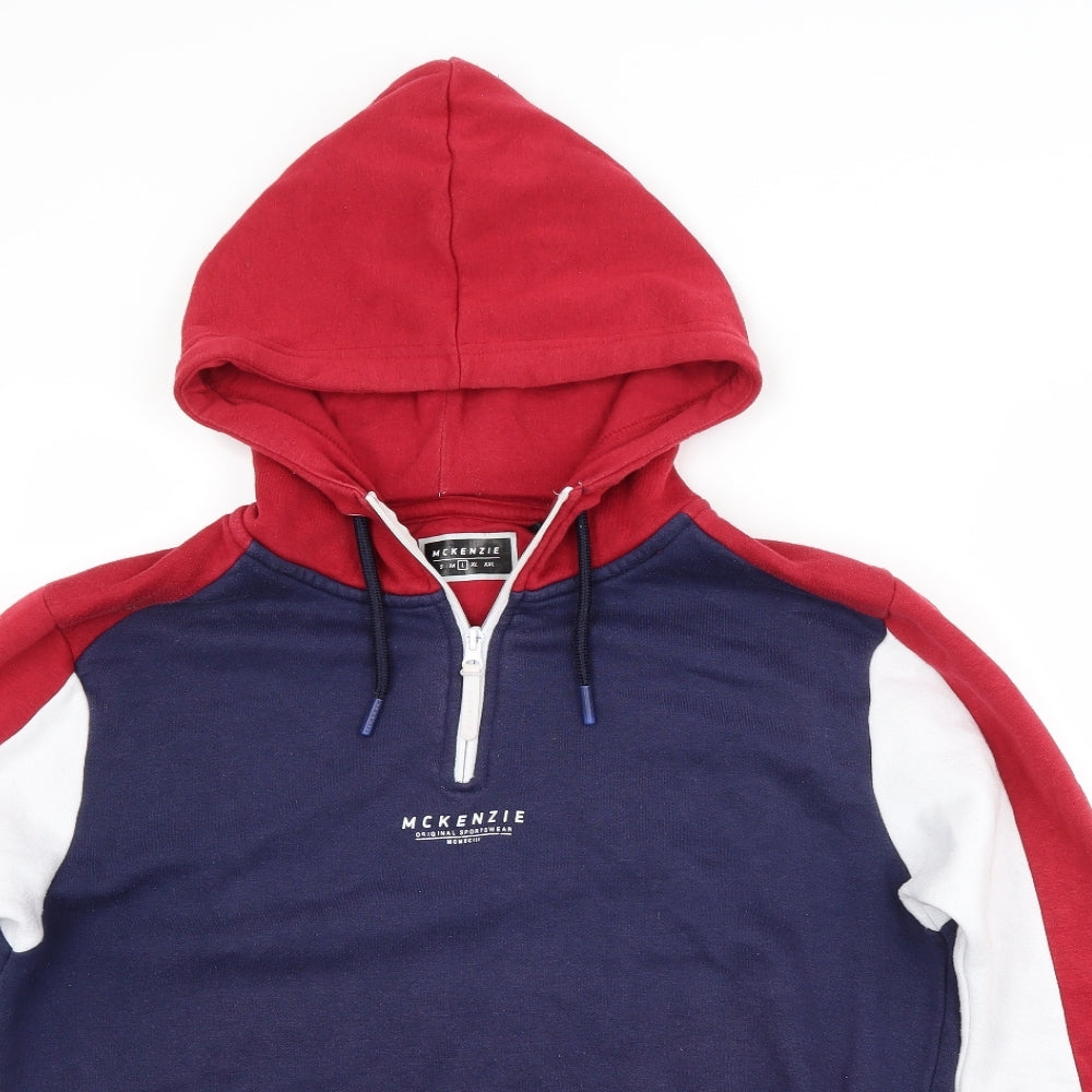 McKenzie Mens Multicoloured  Polyester Pullover Hoodie Size L