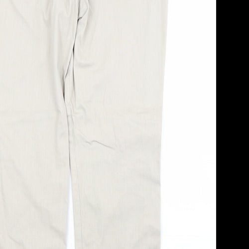 Papaya Womens Beige  Cotton Straight Jeans Size 16 L29 in Regular