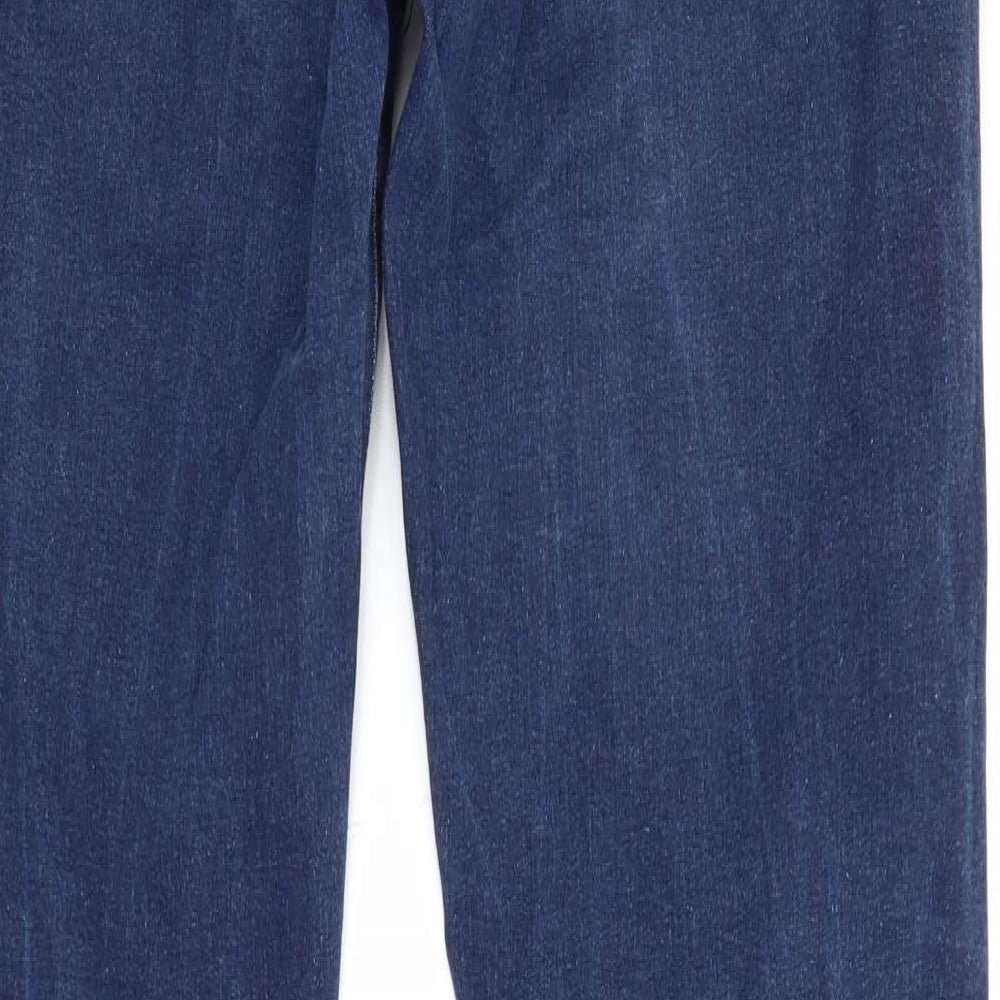 Preworn Mens Blue  Cotton Straight Jeans Size 34 in L33 in Regular