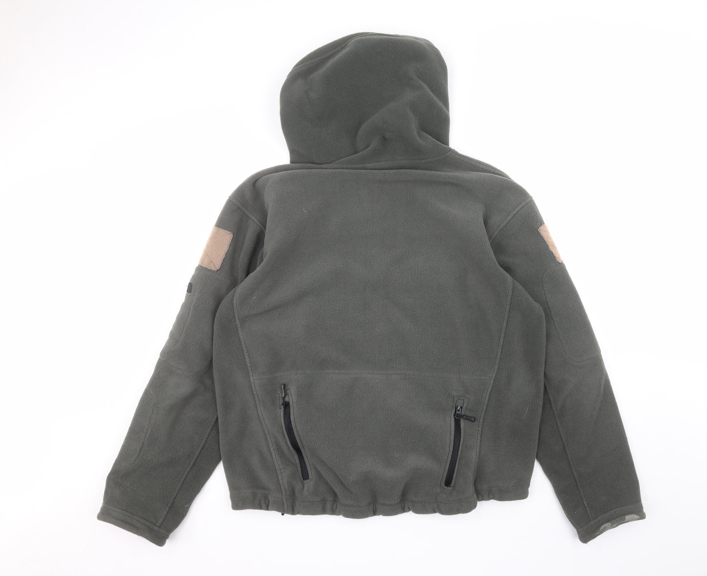 Preworn Mens Green  Polyester Full Zip Hoodie Size XL
