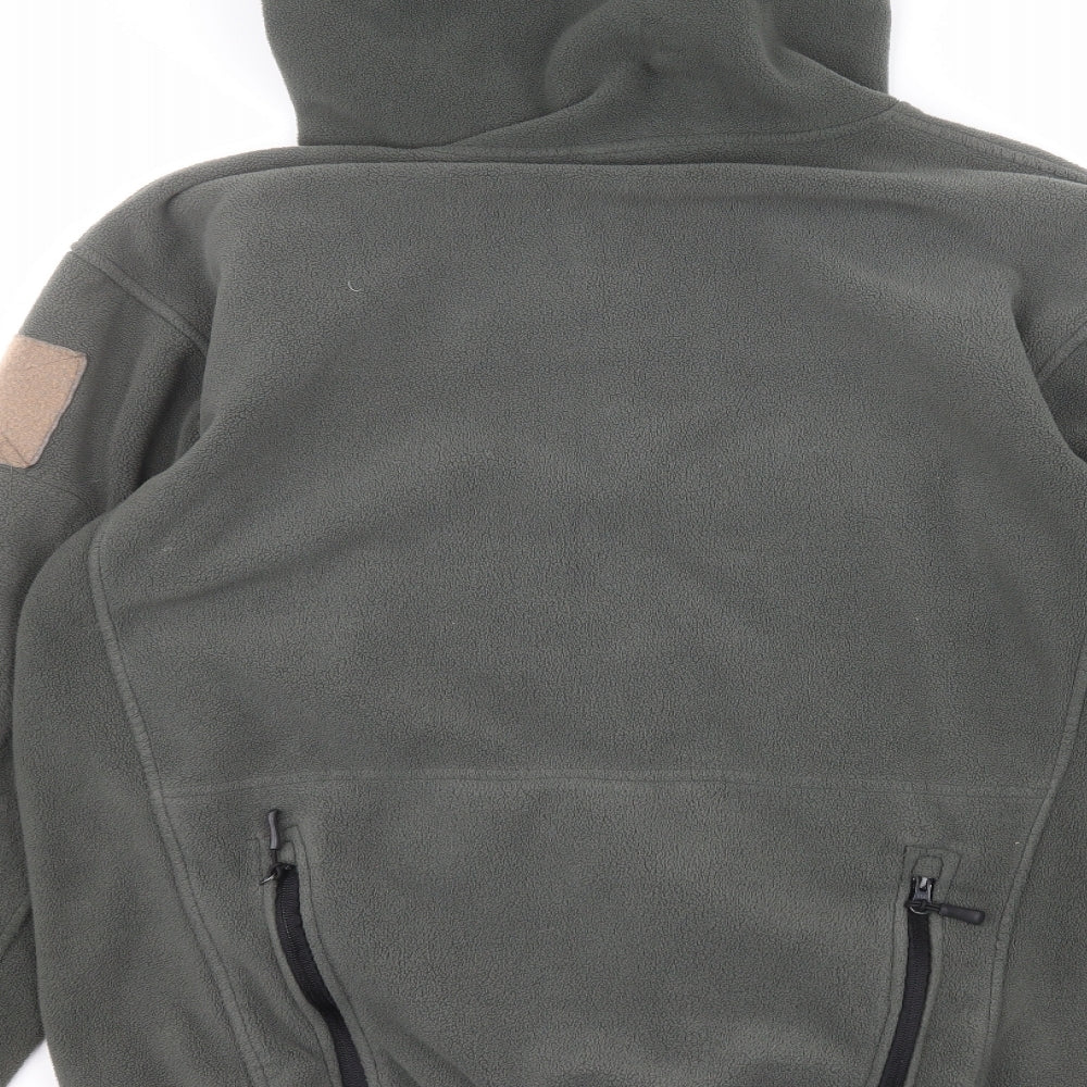 Preworn Mens Green  Polyester Full Zip Hoodie Size XL