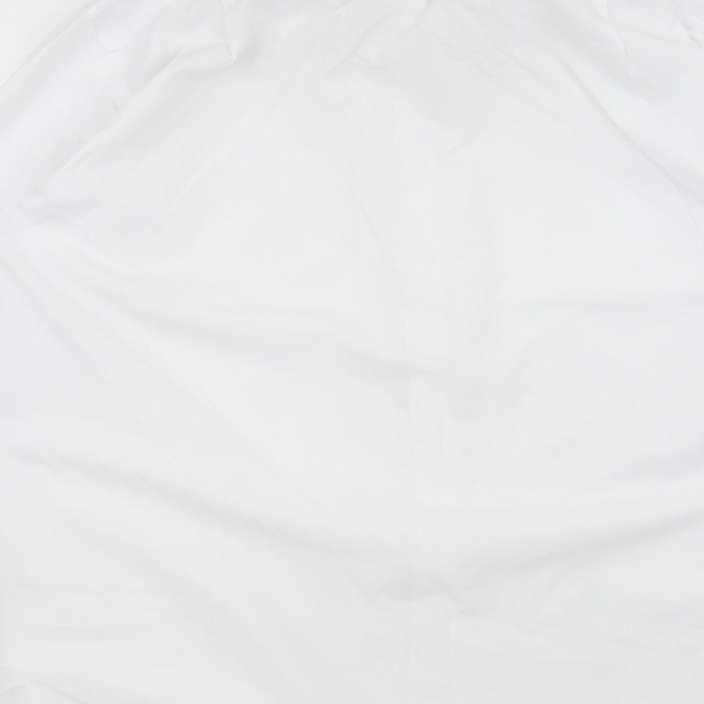 Double TWO Mens White  Cotton  Dress Shirt Size 16.5 Collared