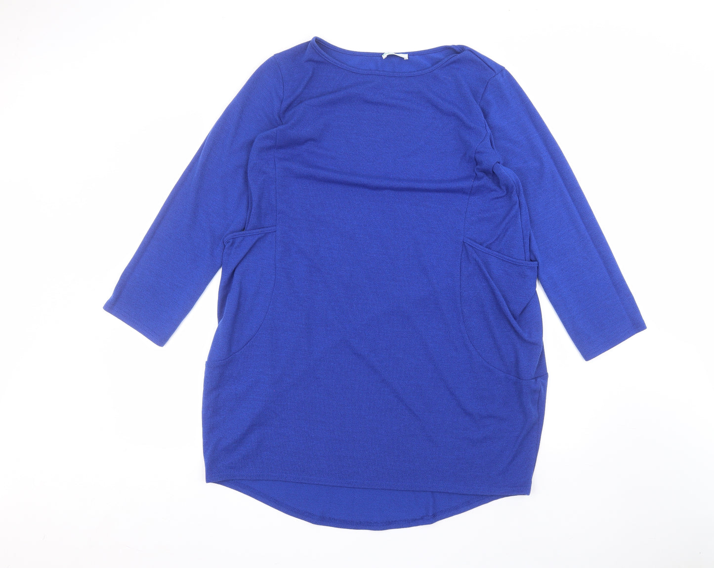 kidsform Womens Blue Round Neck  Polyester Pullover Jumper Size XL