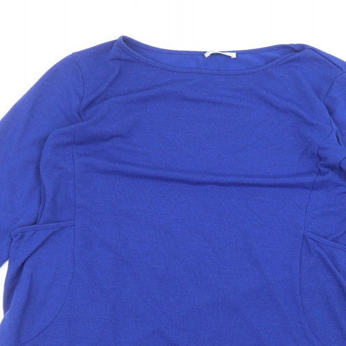 kidsform Womens Blue Round Neck  Polyester Pullover Jumper Size XL
