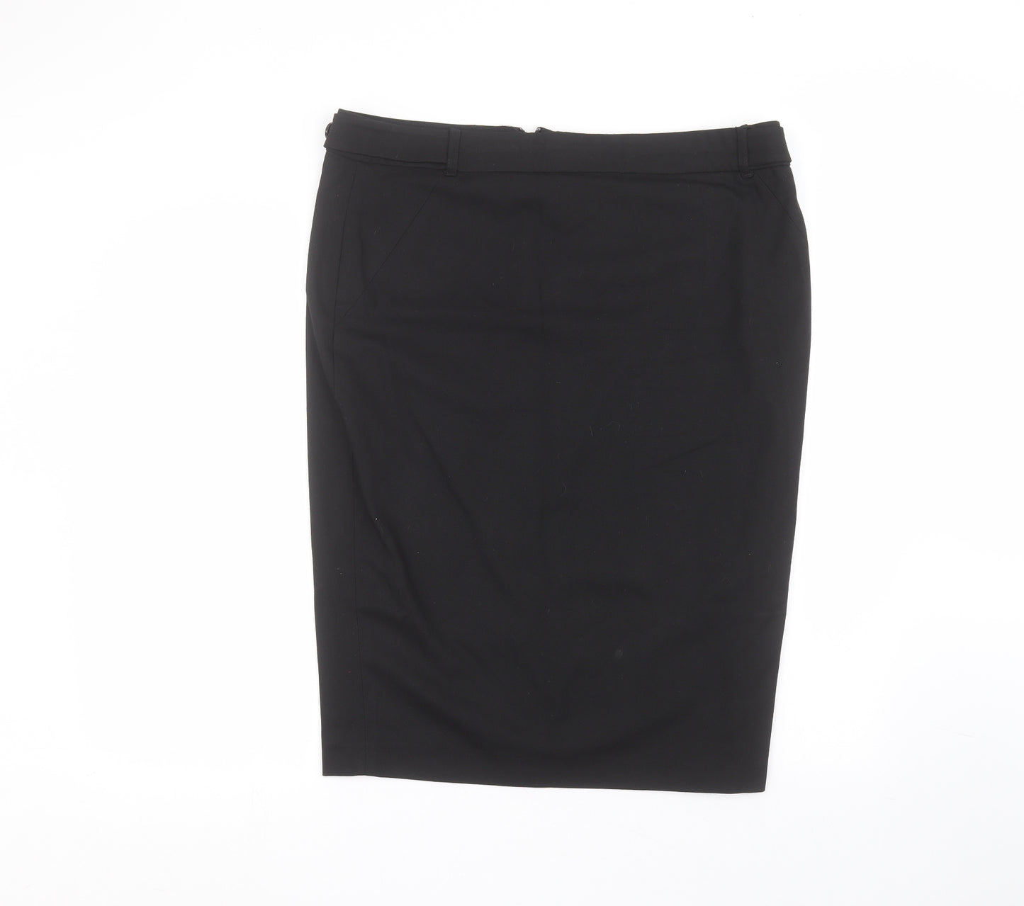 NEXT Womens Black  Polyester A-Line Skirt Size 16