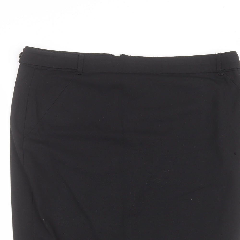 NEXT Womens Black  Polyester A-Line Skirt Size 16