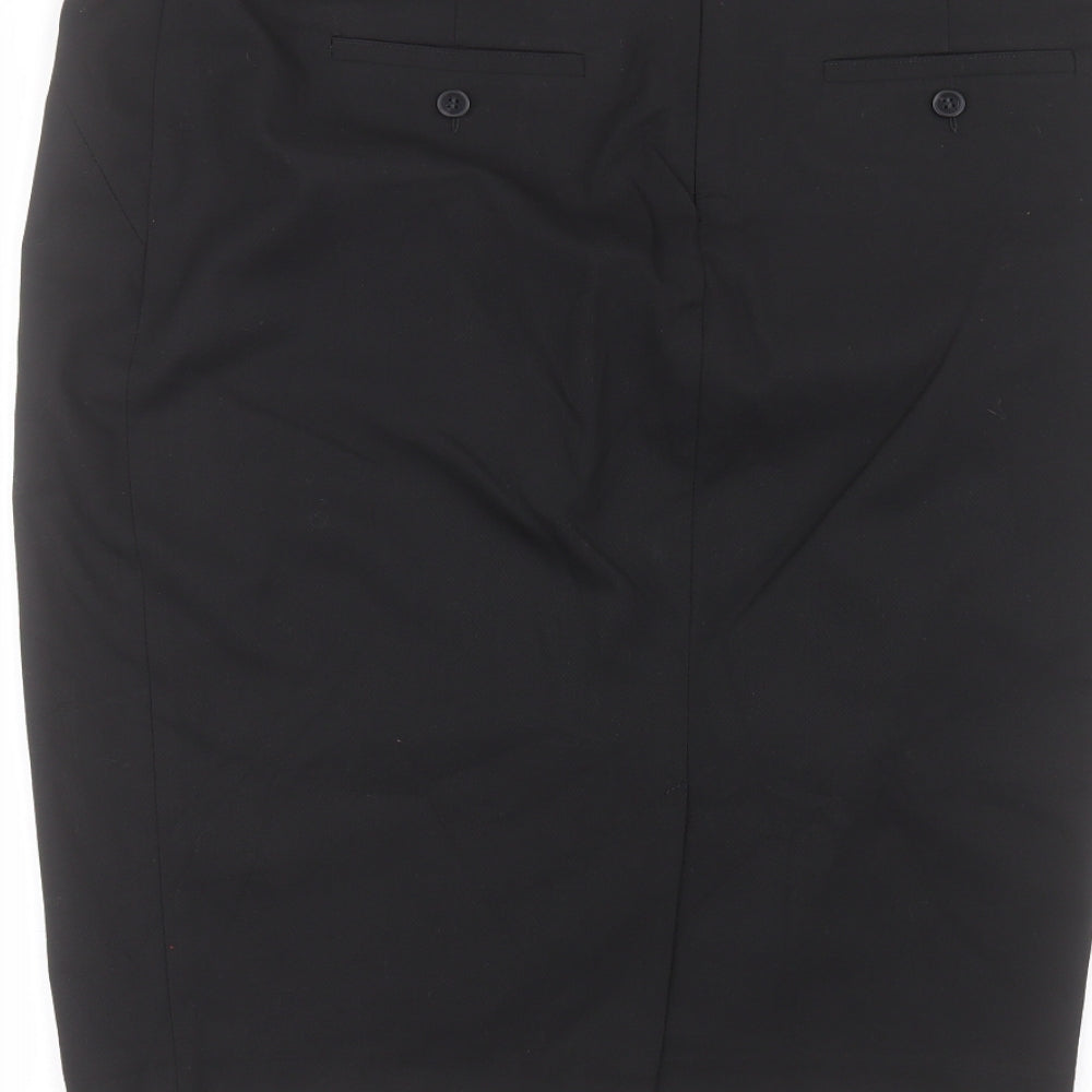 NEXT Womens Black  Polyester A-Line Skirt Size 16