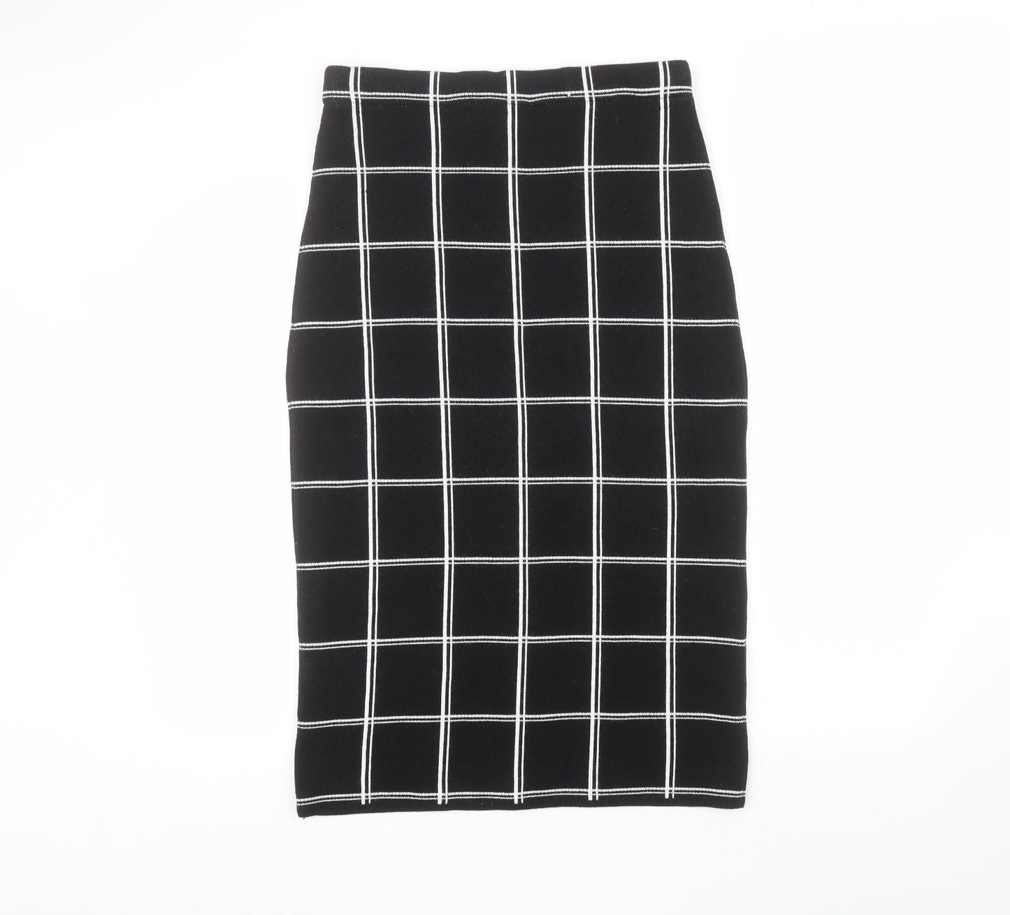 Primark Womens Black  Acrylic A-Line Skirt Size M