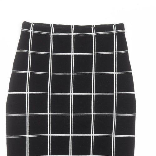 Primark Womens Black  Acrylic A-Line Skirt Size M