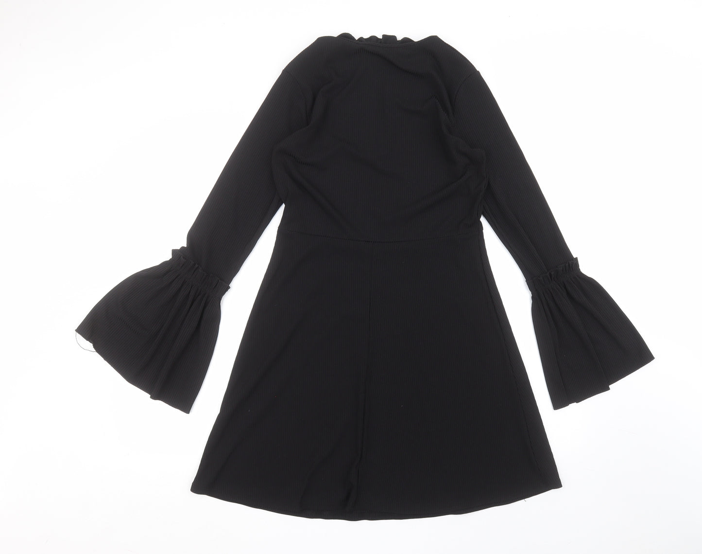 Very Womens Black  Polyester A-Line  Size 14 Round Neck