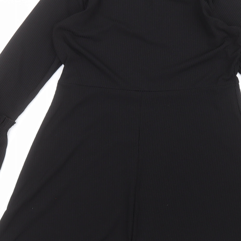 Very Womens Black  Polyester A-Line  Size 14 Round Neck