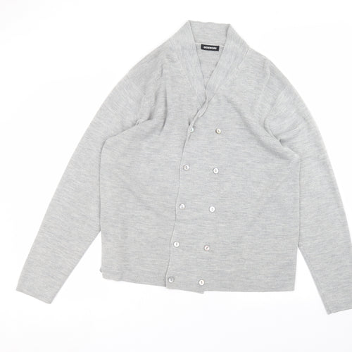 Goodsouls Womens Grey Round Neck  Acrylic Cardigan Jumper Size XL