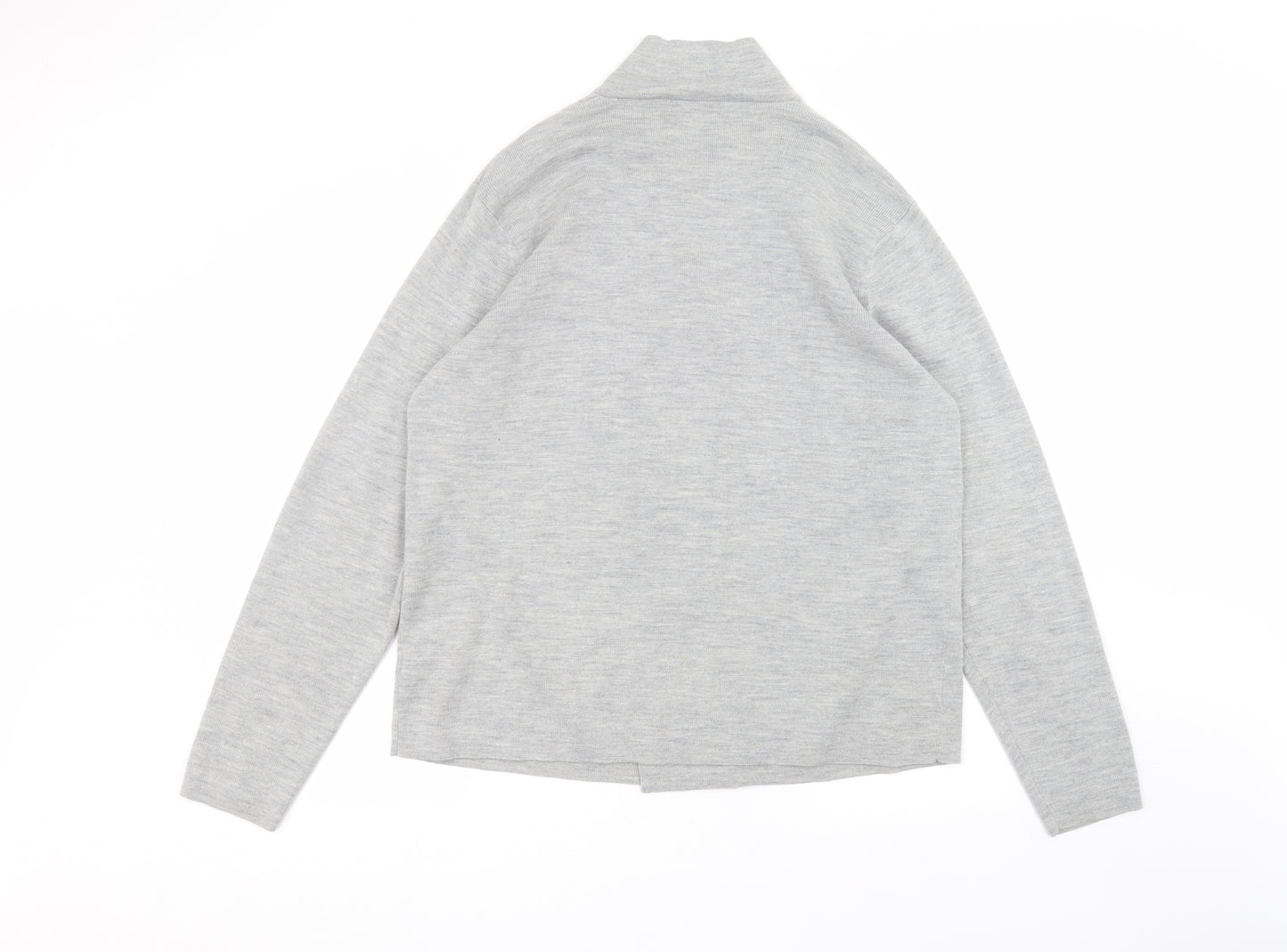 Goodsouls Womens Grey Round Neck  Acrylic Cardigan Jumper Size XL