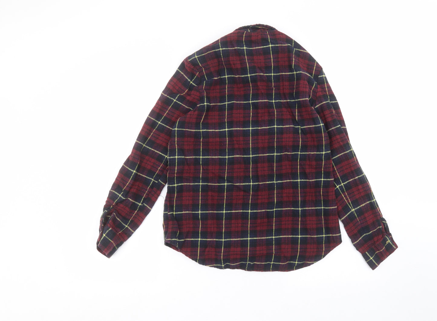 Atmosphere Womens Red Striped Cotton Basic Button-Up Size 12 Collared