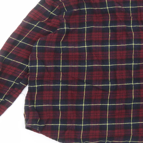 Atmosphere Womens Red Striped Cotton Basic Button-Up Size 12 Collared