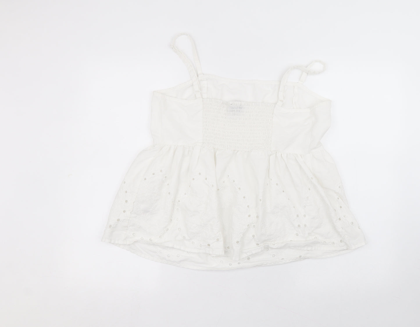 Primark Womens White  Polyester Basic Blouse Size 16 Off the Shoulder