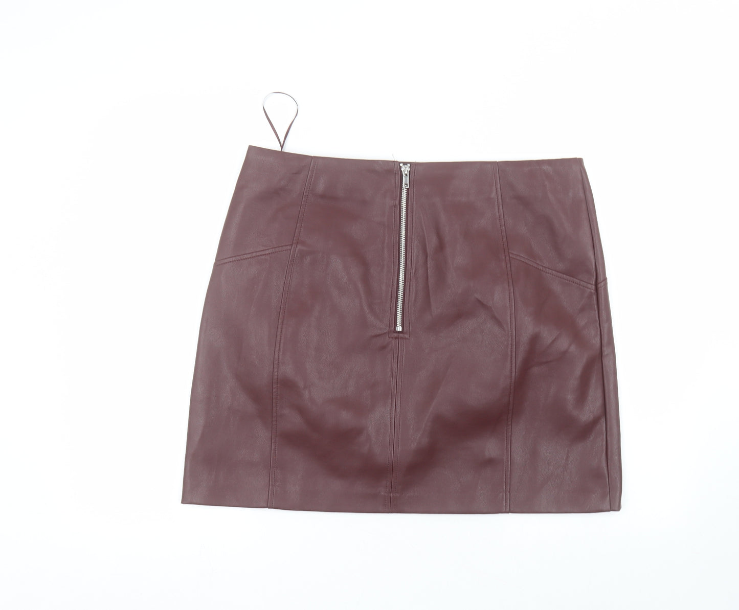 New Look Womens Brown  Polyester Mini Skirt Size 16