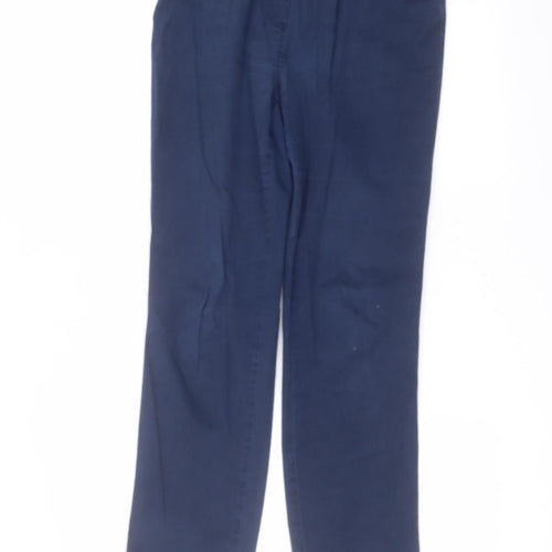 George Womens Blue  Cotton Straight Jeans Size 14 L26 in Regular