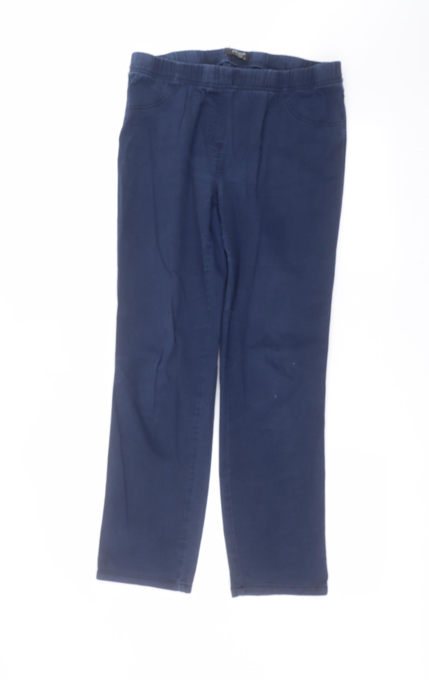 George Womens Blue  Cotton Straight Jeans Size 14 L26 in Regular