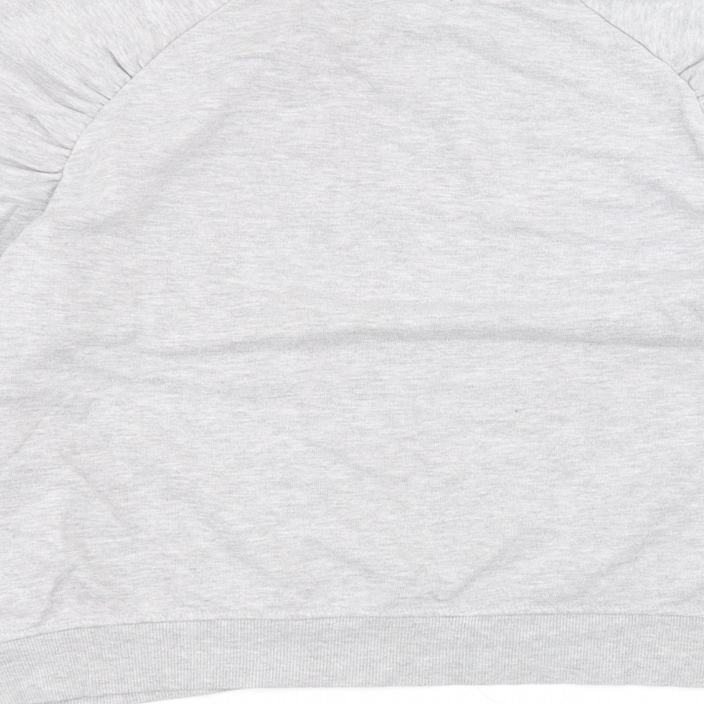 Primark Womens Grey Round Neck  Cotton Pullover Jumper Size L