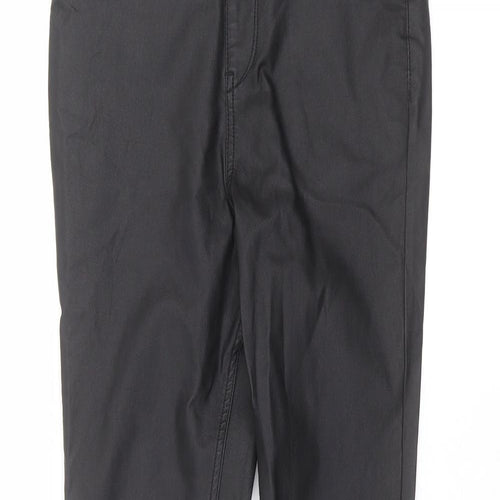 F&F Womens Black  Viscose Trousers  Size 12 L28 in Regular