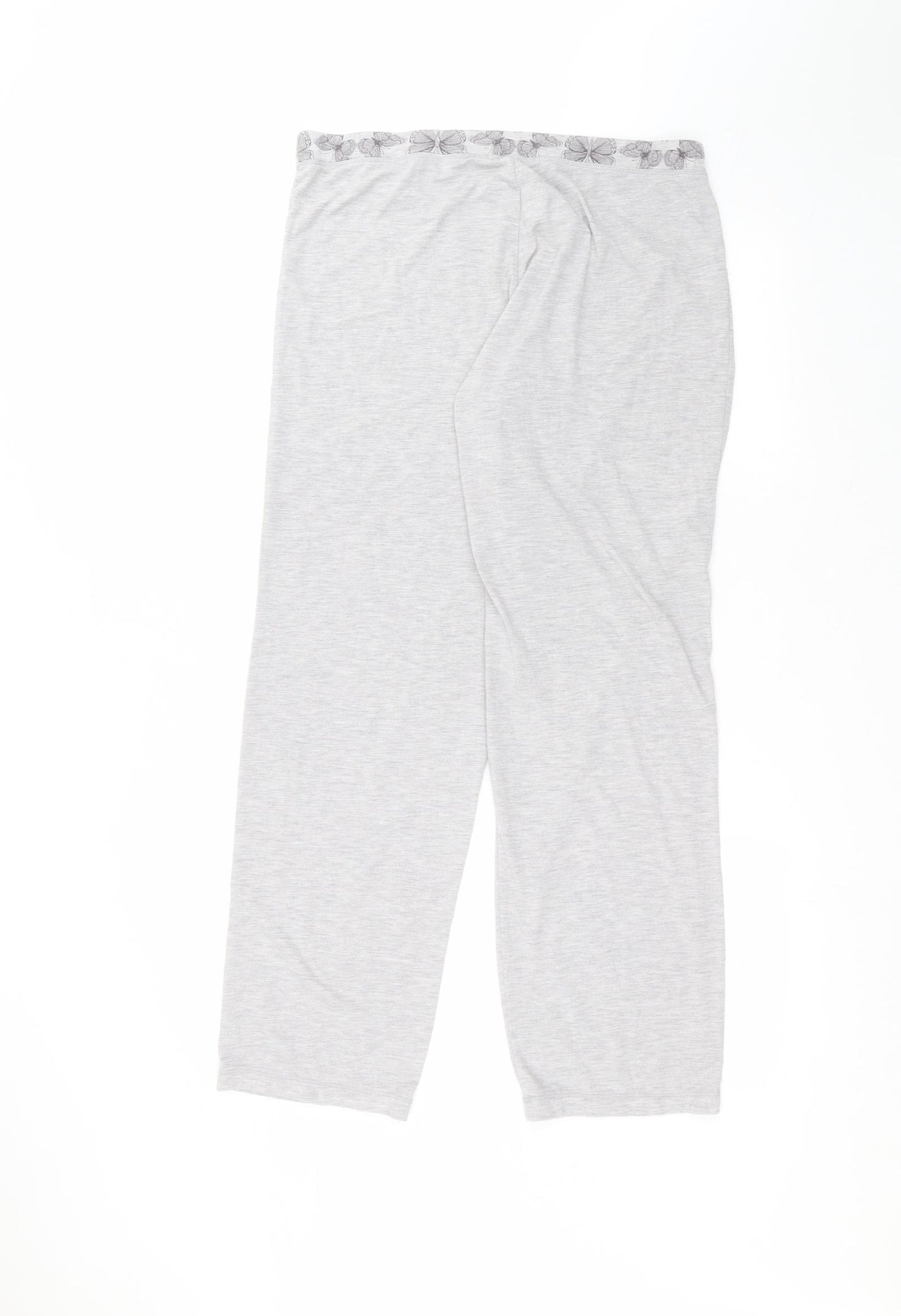 Debinhams Womens Grey  Polyester Trousers  Size 12 L27 in Regular