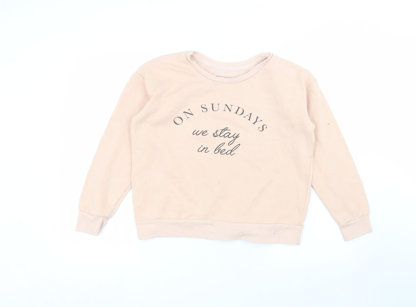Atmosphere Womens Pink Round Neck  Cotton Pullover Jumper Size 10